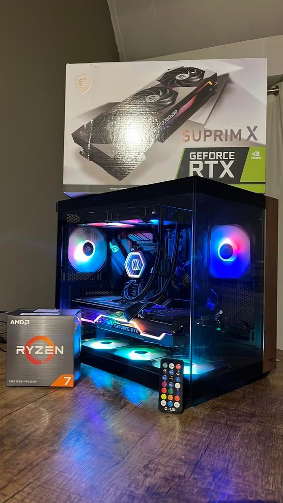 RTX 3070 Ti Game PC | Ryzen 7 | 32 GB RAM | RGB | Als nieuw, Computers en Software, Desktop Pc's, Refurbished, 4 Ghz of meer, HDD