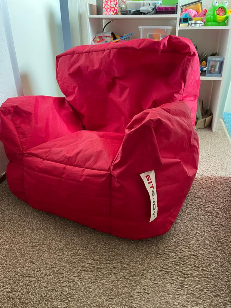 Rode Sit&Joy Zitzakstoel - Comfortabel en Stijlvol, Ophalen of Verzenden, Gebruikt, Rood, Zitzakstoel