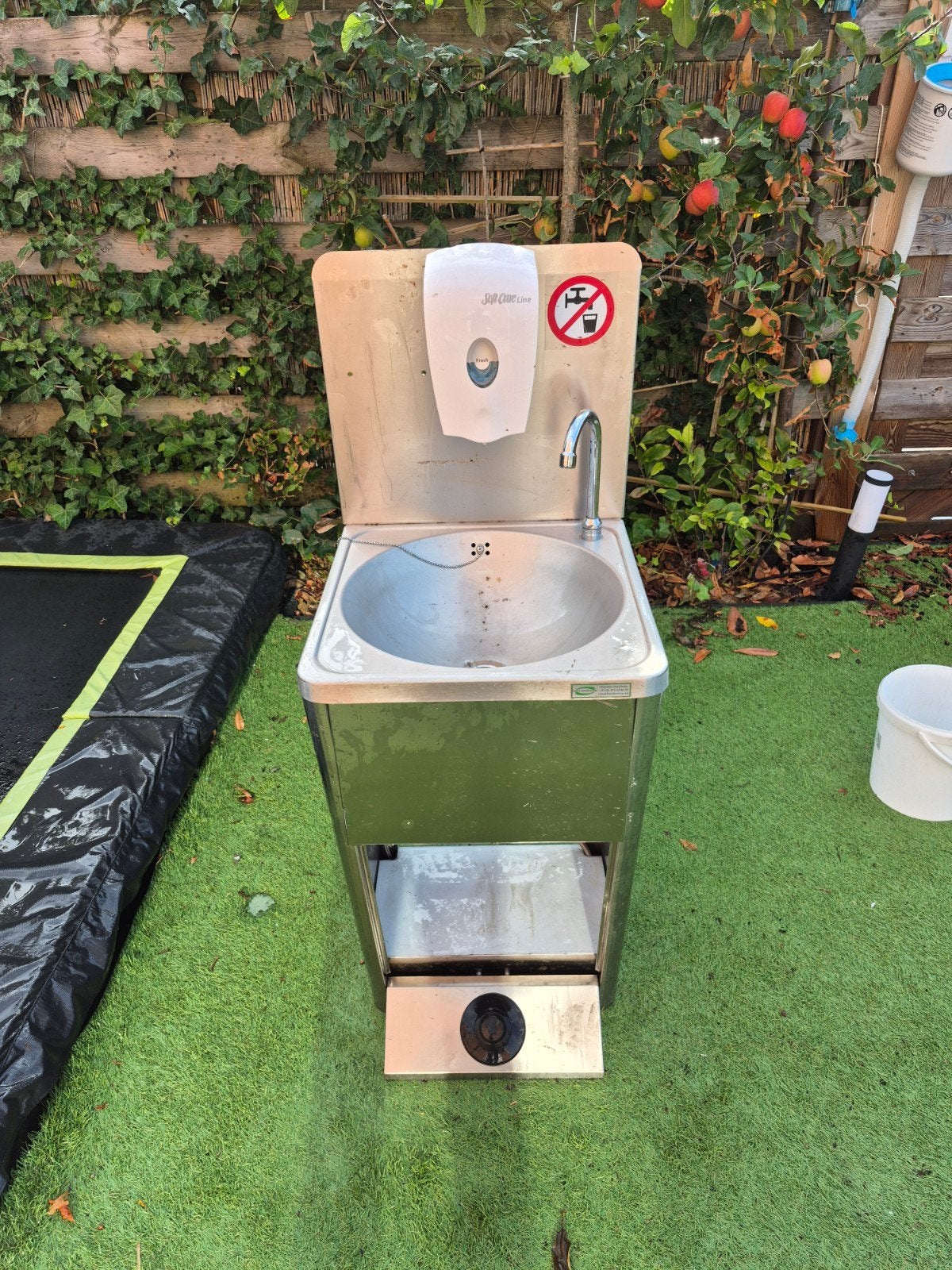 RVS wasbak met kraan en zeepdispenser, Ophalen of Verzenden