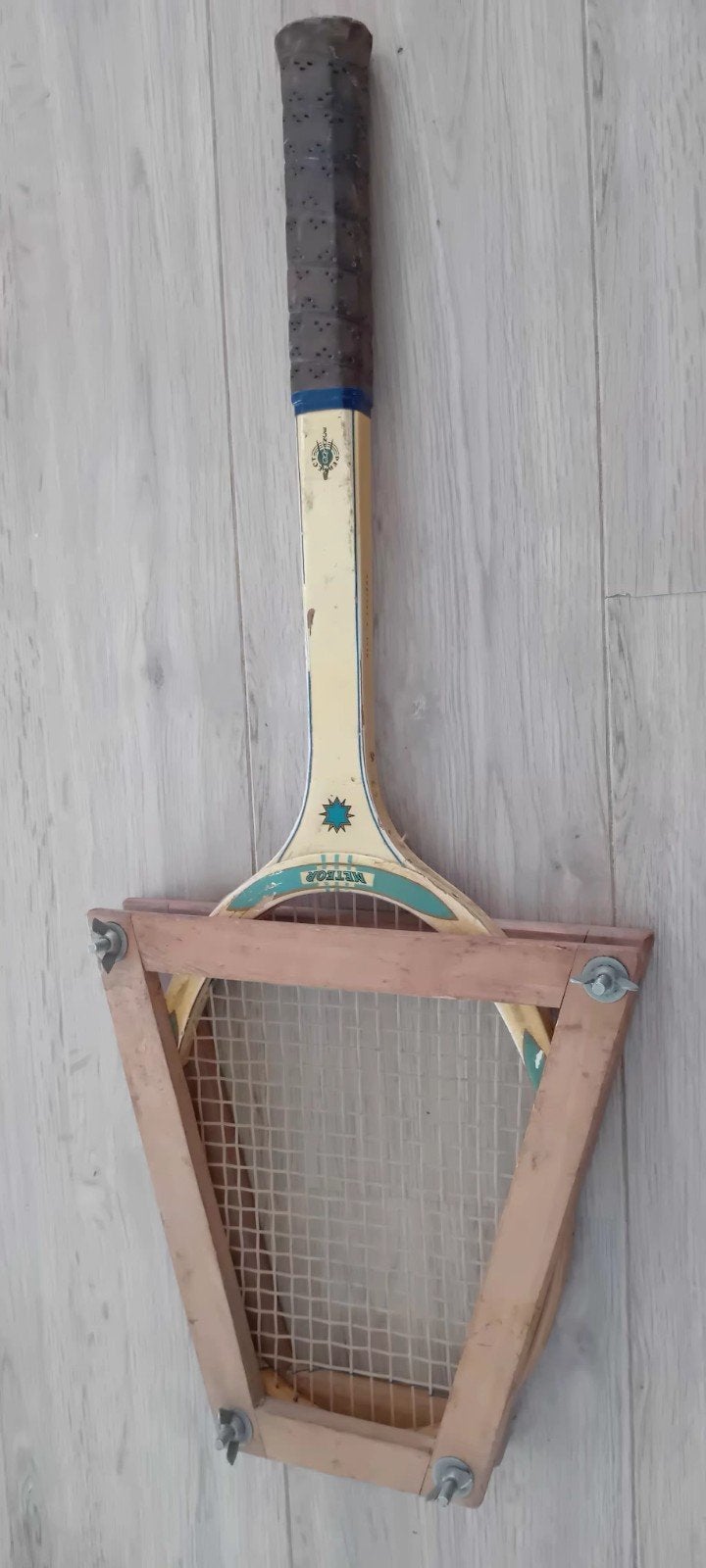 Vintage Slazengers Meteor Tennisracket - Made in England, Ophalen of Verzenden, Gebruikt, Racket