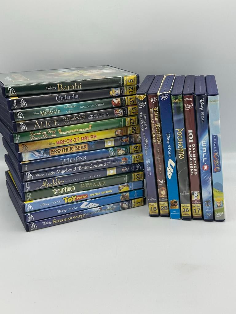Grote collectie Disney DVD's - Klassiekers en Pixar, Avontuur, Gebruikt, Alle leeftijden, Boxset