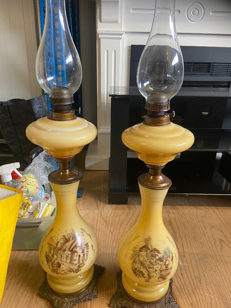 Olie lampen, Antiek en Kunst, Ophalen