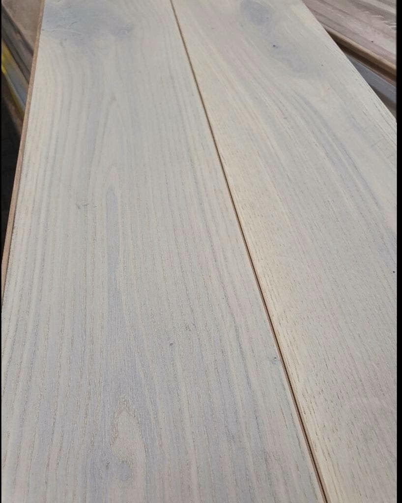 40,32 M2 MASSIEF EIKEN 16 CM BREED EXTRA WIT GEOLIED PARKET, Ophalen of Verzenden, Nieuw, Wit