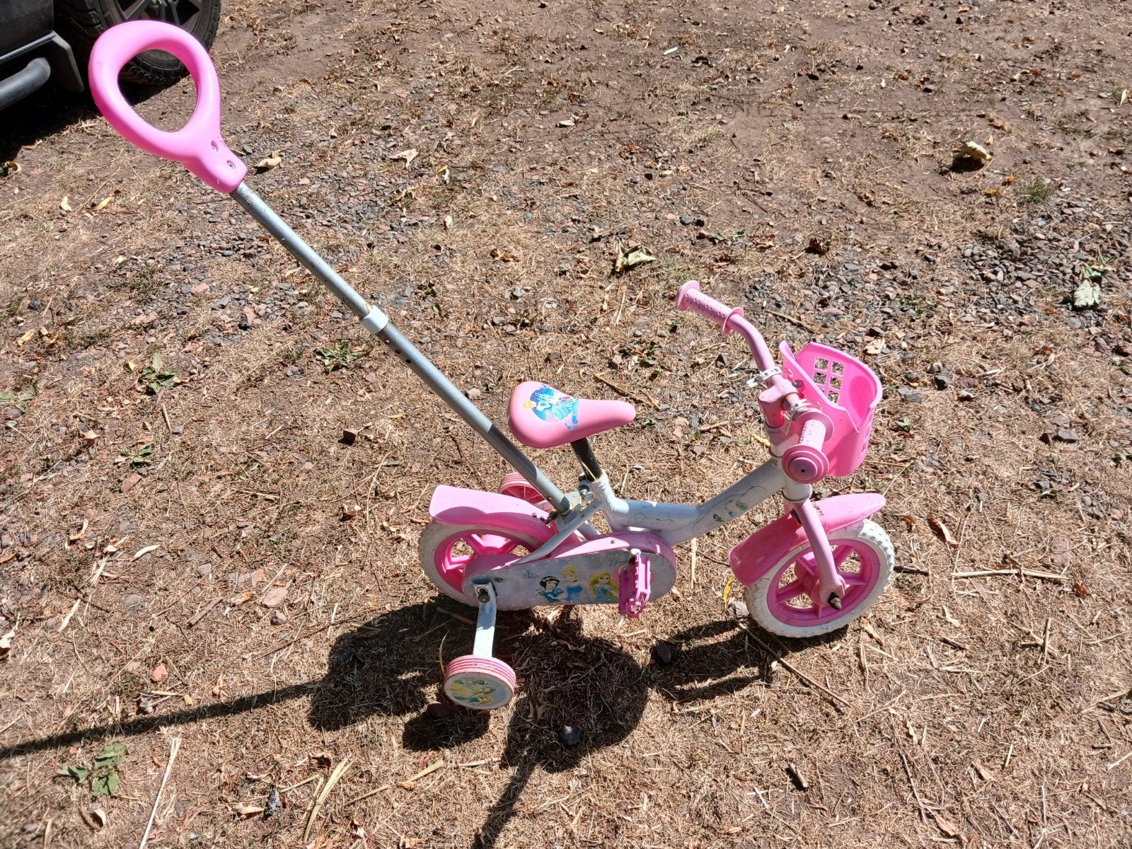 Kinderfietsje met duwstang, Ophalen, Gebruikt, Duwstang