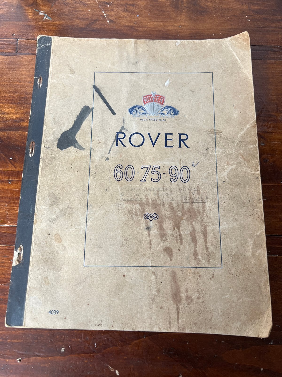 Rover 60-75-90 Handleiding/Werkplaatshandboek, Ophalen of Verzenden, Gelezen, Overige merken
