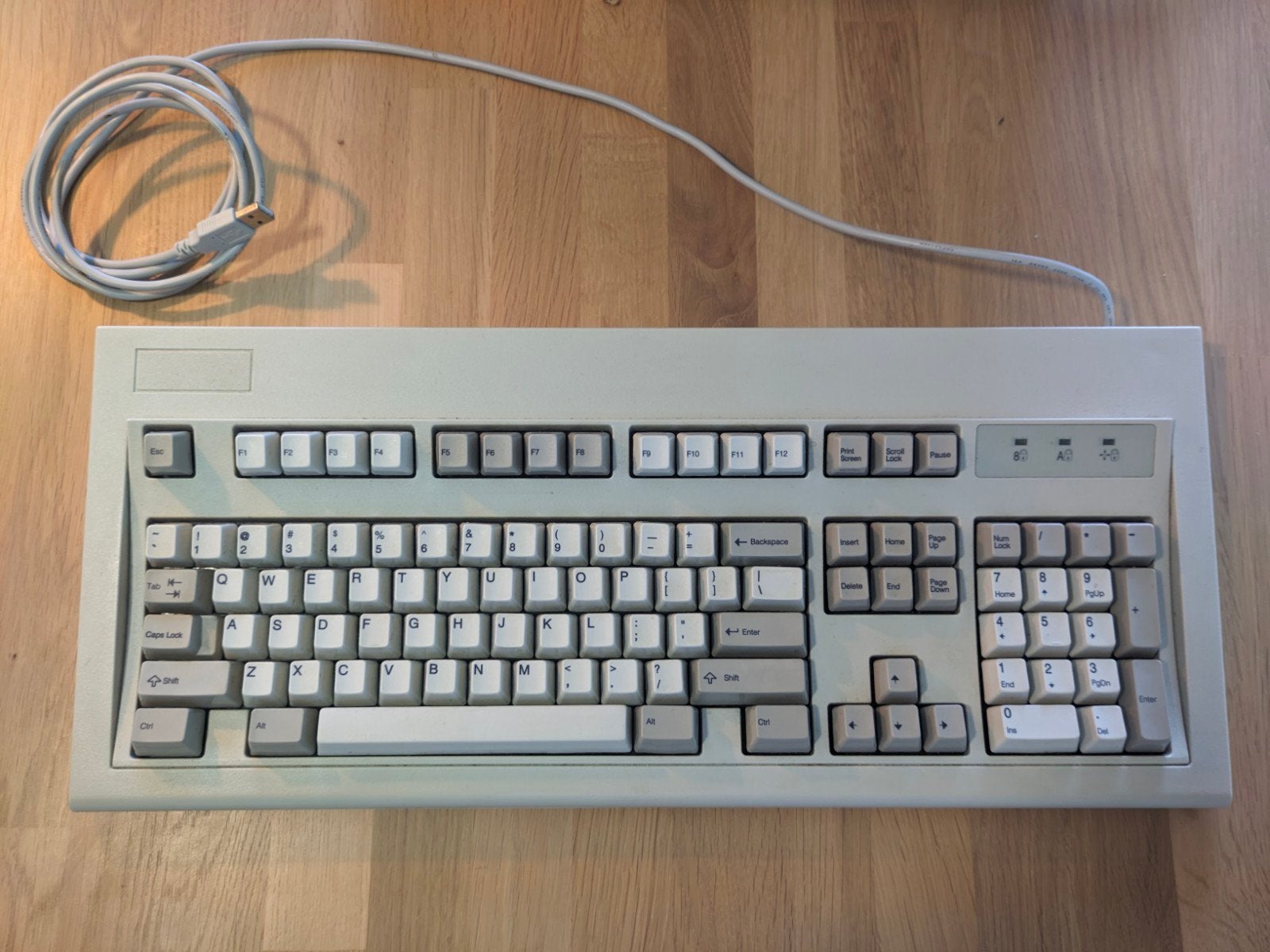 Vintage UNICOMP Model M, USB, buckling spring keyboard, Computers en Software, Toetsenborden, Gaming toetsenbord, Gebruikt, Ophalen of Verzenden