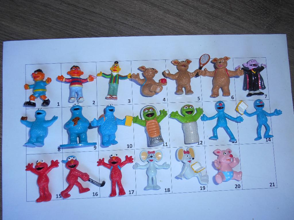 Sesamstraat figuurtjes (AH toetjefiguren) 0,40 euro p/st, Ophalen of Verzenden, Zo goed als nieuw