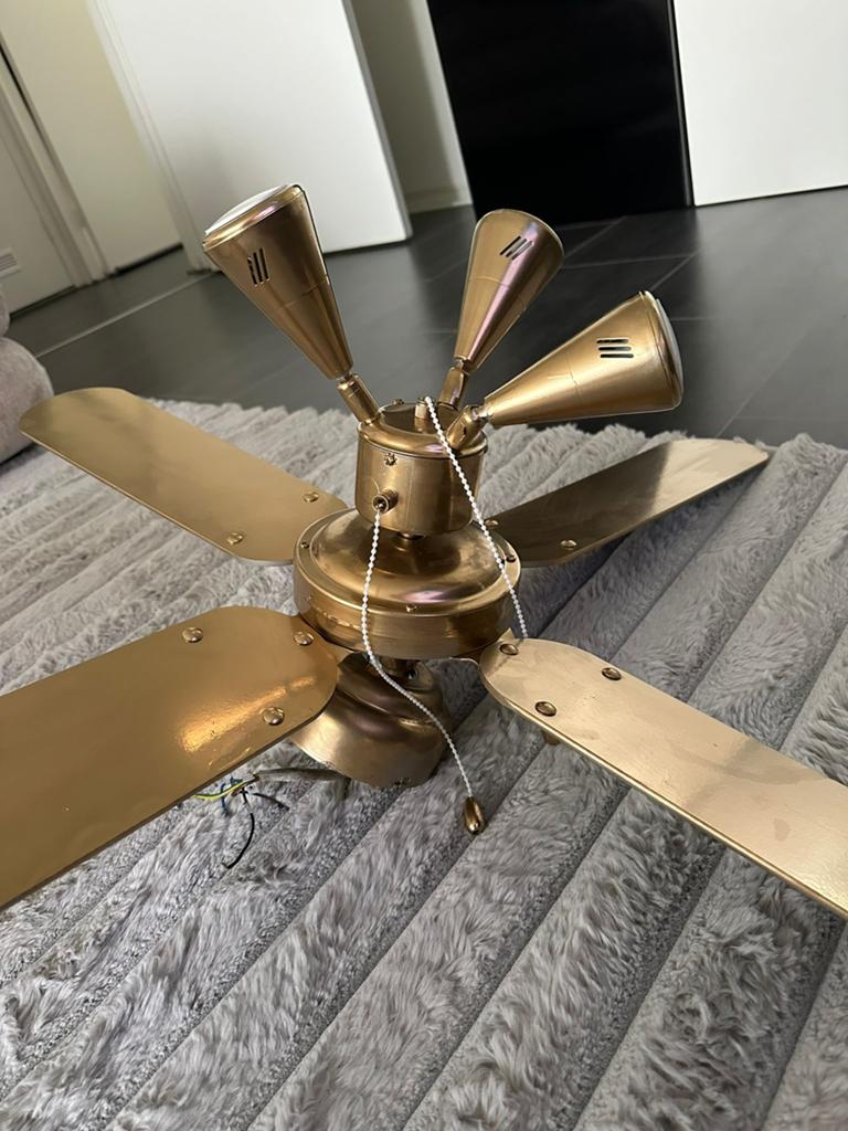 Plafondventilatie met lamp 3 snelheid, Ophalen, Gebruikt