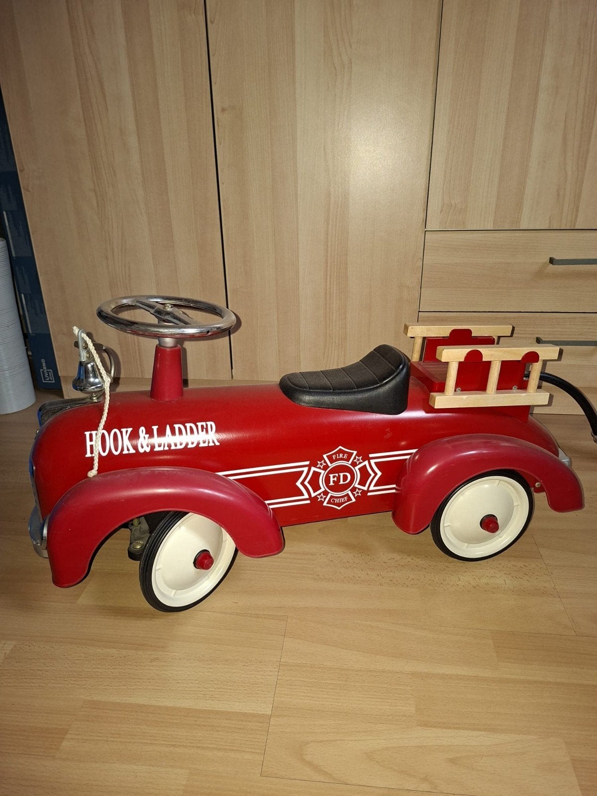 Vintage Brandweer Trapauto - Hook & Ladder, Ophalen, Gebruikt