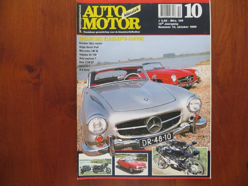Auto Motor Klassiek 10 1999 Mercedes-Benz 190 SL, Glas 1700, Ophalen of Verzenden, Nieuw, Mercedes