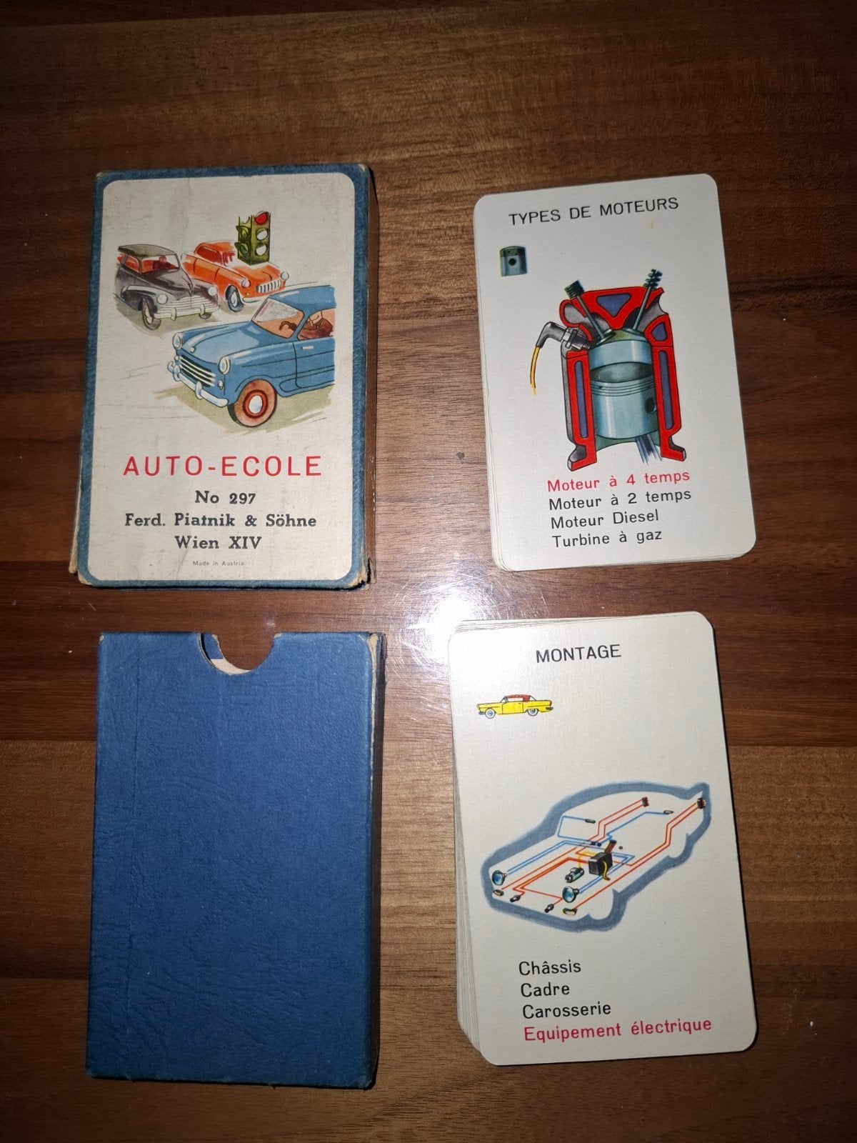 Vintage Auto-Ecole Kaartspel - Ferd. Piatnik & Söhne, Ophalen of Verzenden, Gebruikt, Ferd. Piatnik & Söhne