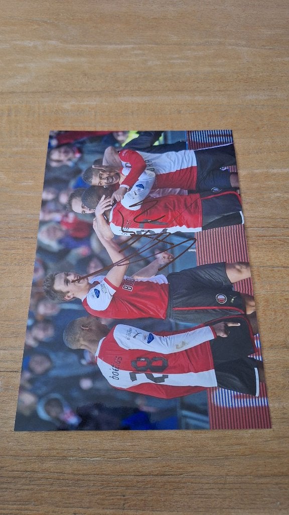Foto 20x30cm met handtekening; Tonny Vilhena # Feyenoord, Ophalen of Verzenden, Nieuw, Feyenoord, Overige typen