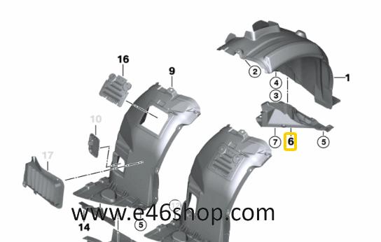 Wielkuip deel BMW E90 E91 E92 E93 X3 oe 51717159189 org bmw, -, -, Nieuw, Ophalen of Verzenden