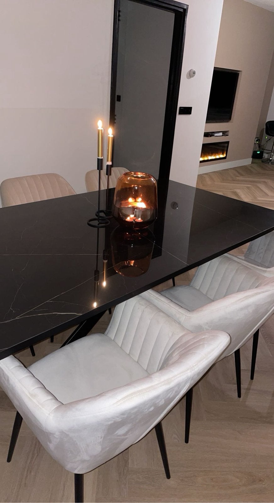 Luxe keramische eettafel Kas20 – 180  100 cm, Overige materialen, Zo goed als nieuw, Vijf personen of meer, 150 tot 200 cm