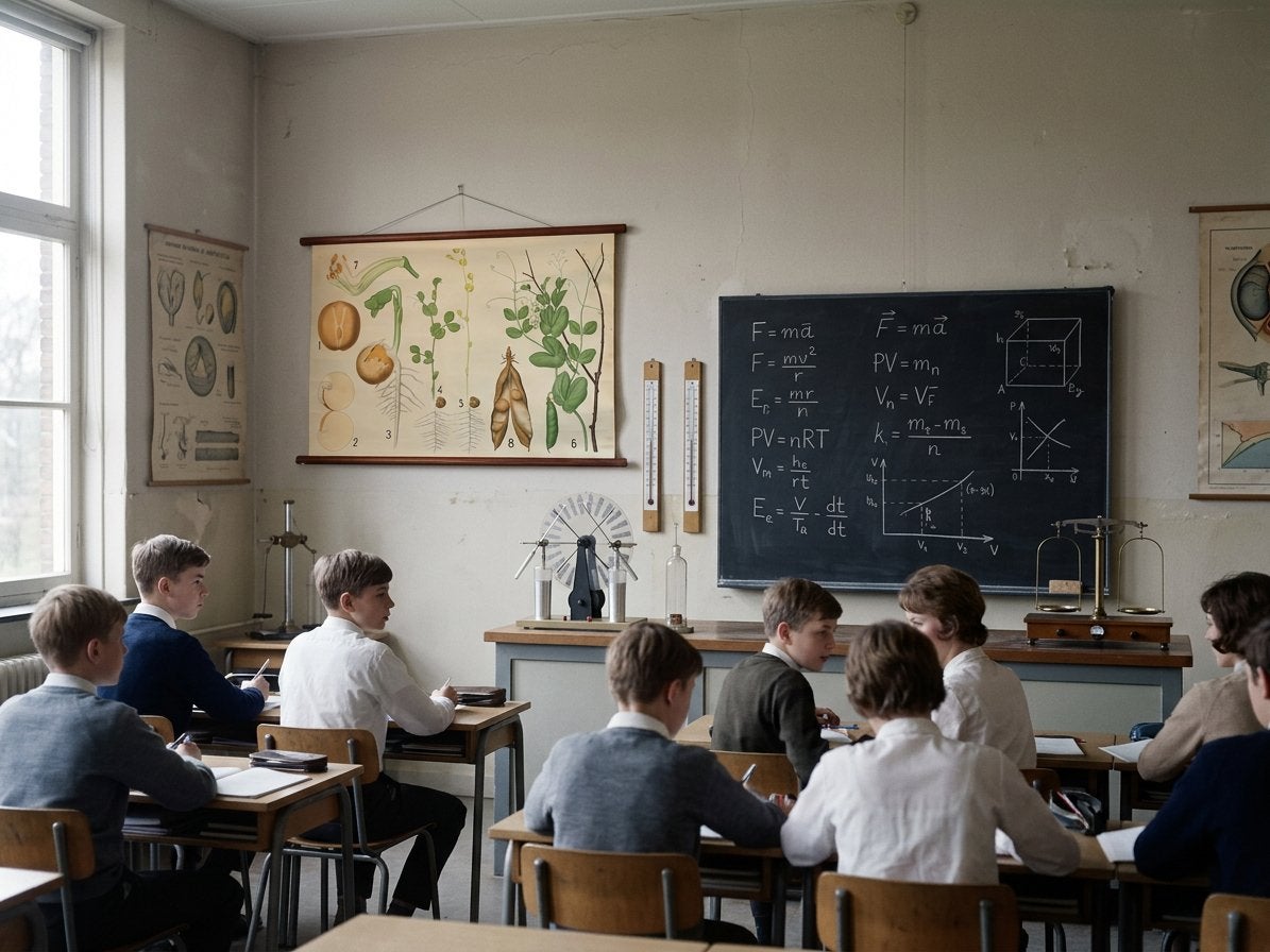 Vintage Schoolplaat Erwt van Chr. Cato - 70x105cm, Ophalen, Natuur en Biologie