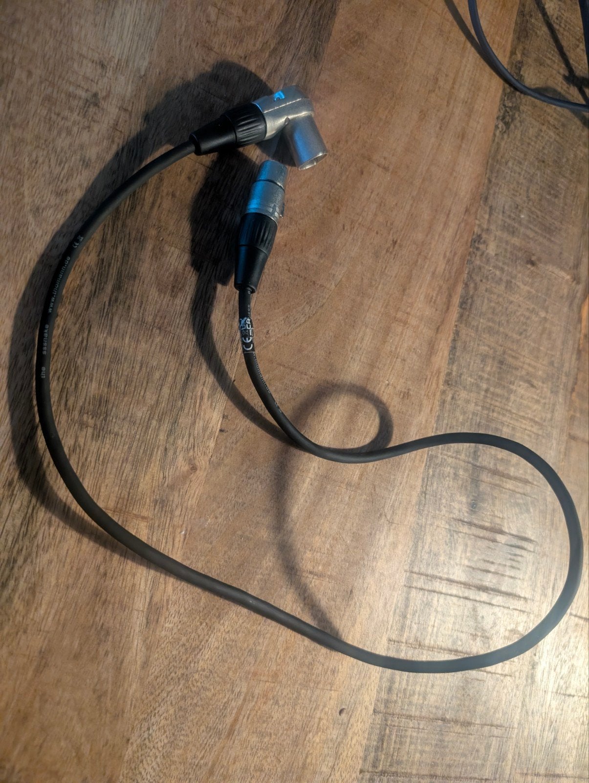 SSSnake Microfoon Kabel XLR Male Haaks - 0.9m, Ophalen of Verzenden, Zo goed als nieuw, Microfoon