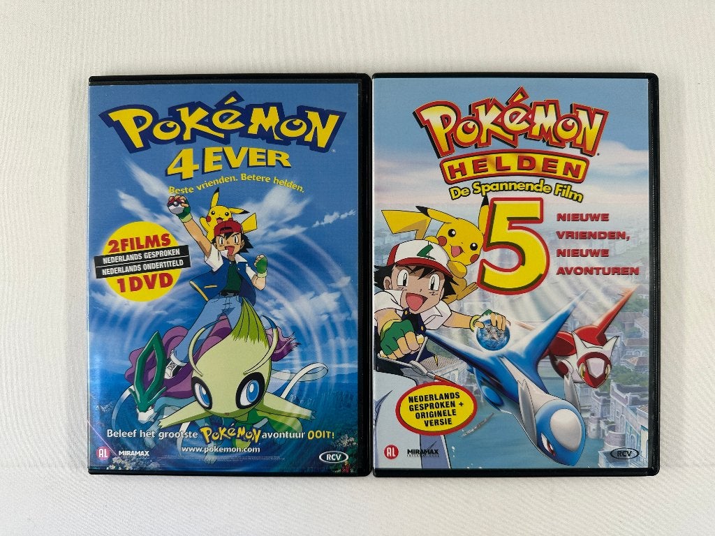 Pokemon DVD films 4 & 5 - Nederlands, Tekenfilm, Nederlands, Ophalen of Verzenden, Zo goed als nieuw