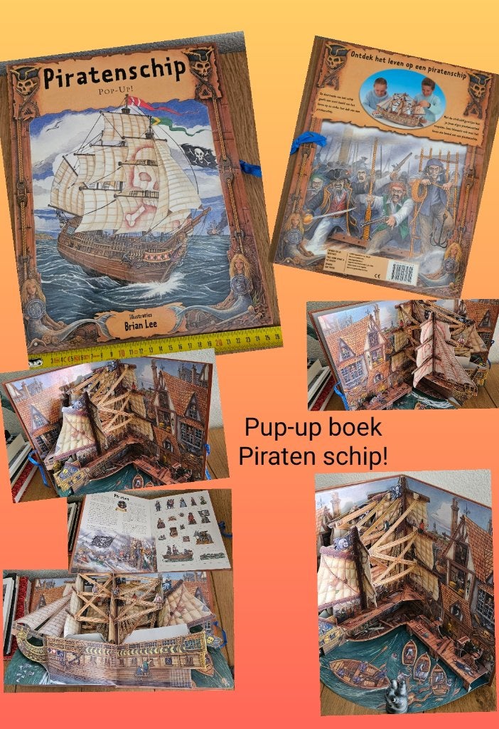 PIRATENSCHIP POP-UP boek, voorlezen of samen lezen spannend!, Ophalen of Verzenden, Zo goed als nieuw, Diverse auteurs, Prentenboek