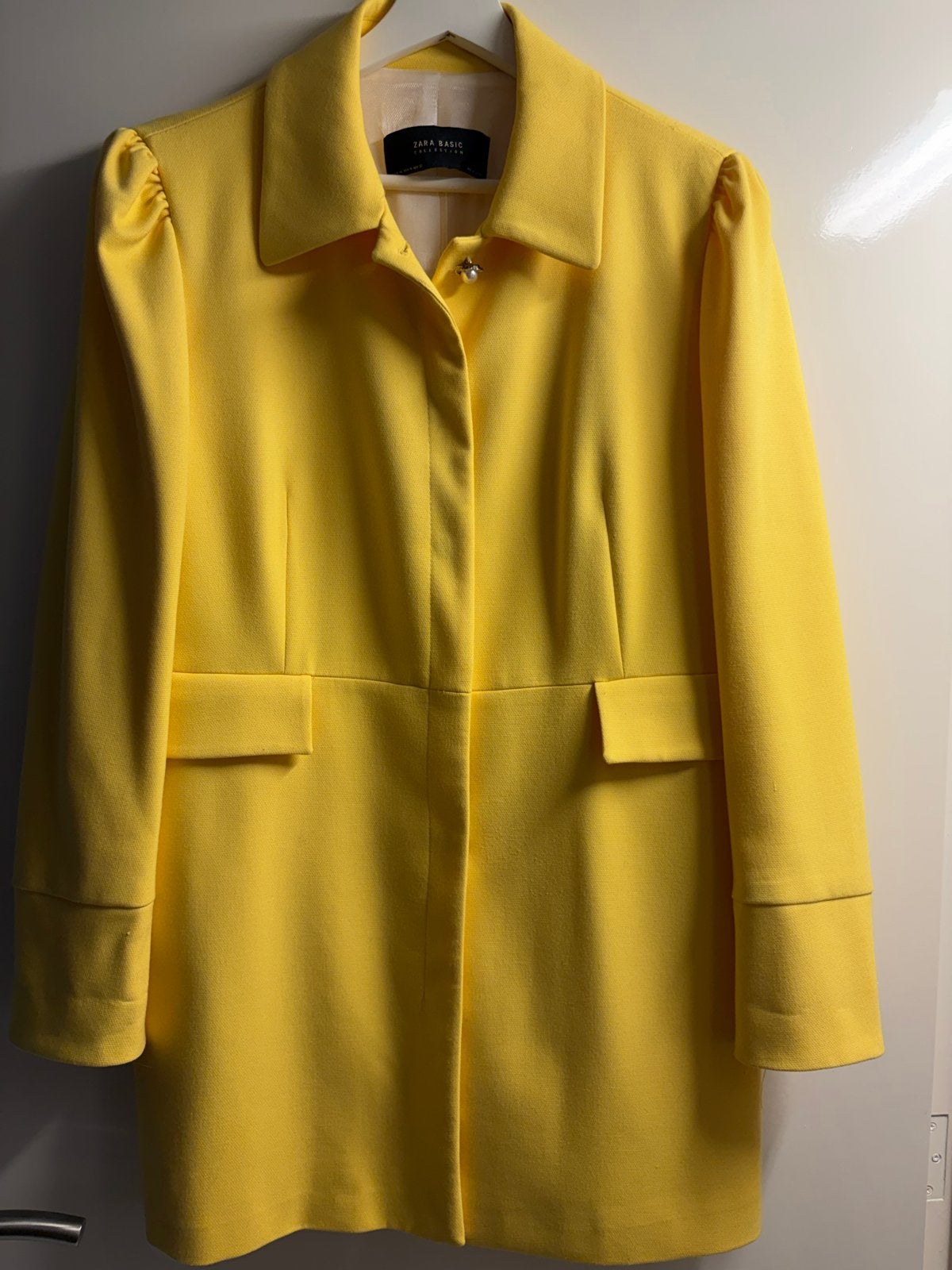 Zara Gele Jas met Mooie Knopen - Maat XL, Kleding | Dames, Jassen | Zomer, Ophalen of Verzenden, Zo goed als nieuw, Geel
