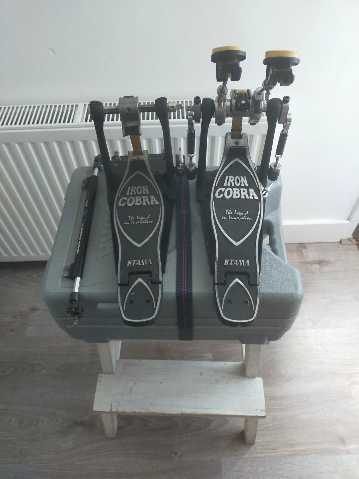 Tama Iron Cobra Flexiglide Twinpedaal (1996-1999), Muziek en Instrumenten, Drumstellen en Slagwerk, Ophalen of Verzenden, Gebruikt