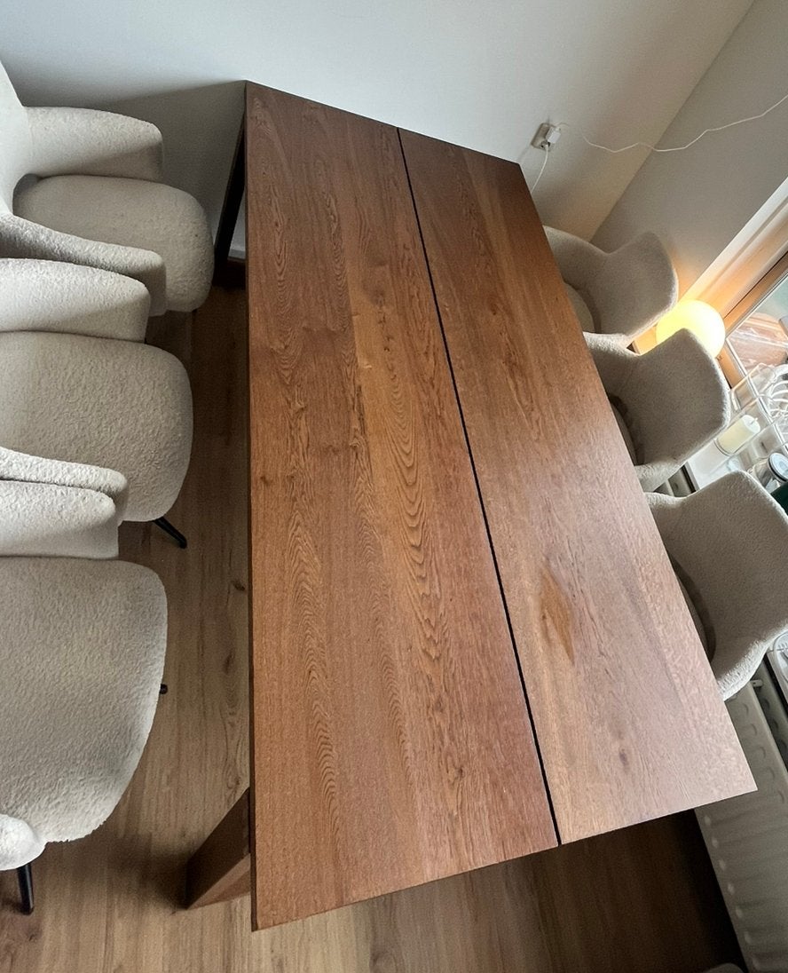 Eettafel van IKEA - MÖRBYLÅNGA, Huis en Inrichting, Ophalen, 200 cm of meer, 50 tot 100 cm, Zo goed als nieuw