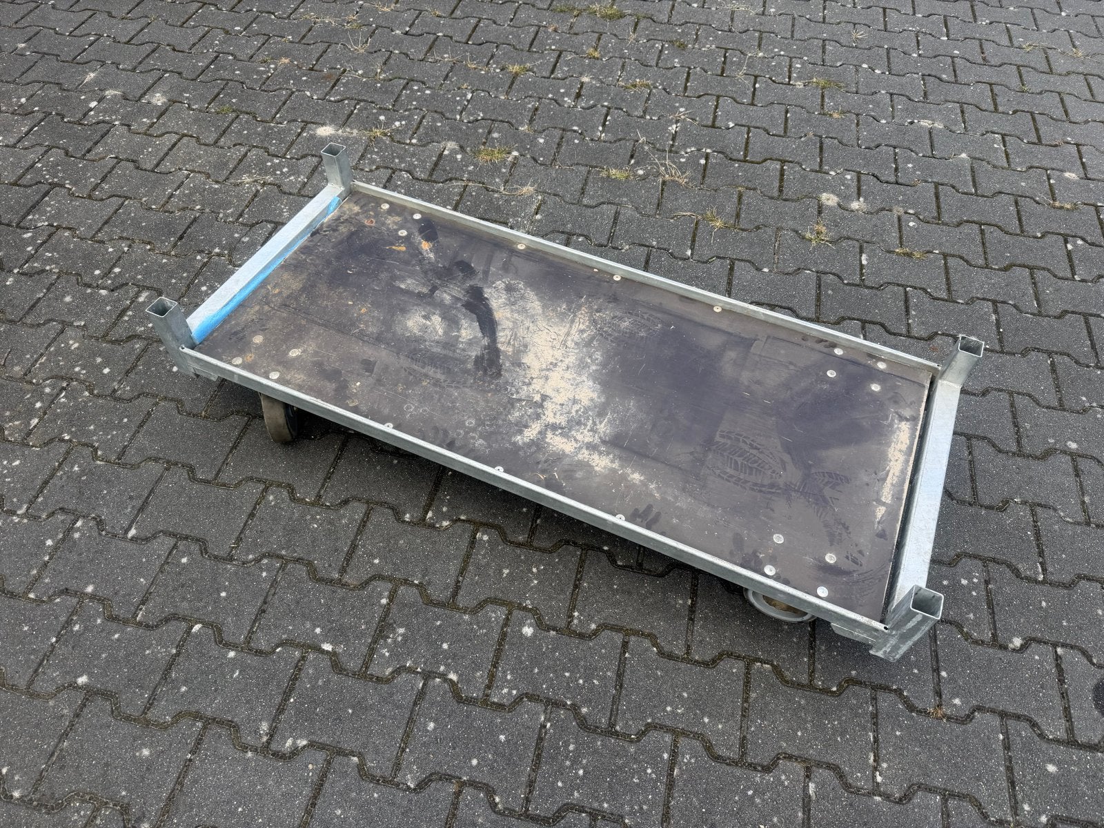 Robuuste transportkar - 135x57cm, Ophalen of Verzenden, Gebruikt, Transportkar