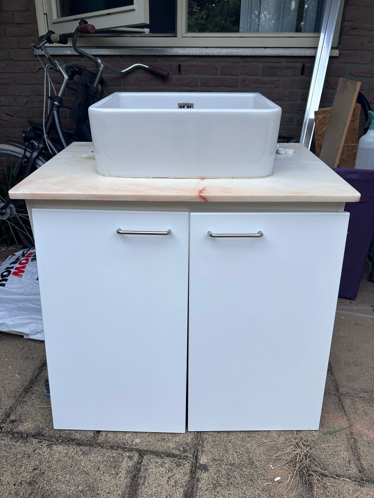 Badkamermeubel met wasbak - Villeroy & Boch, Ophalen, Gebruikt, 50 tot 100 cm, Minder dan 100 cm