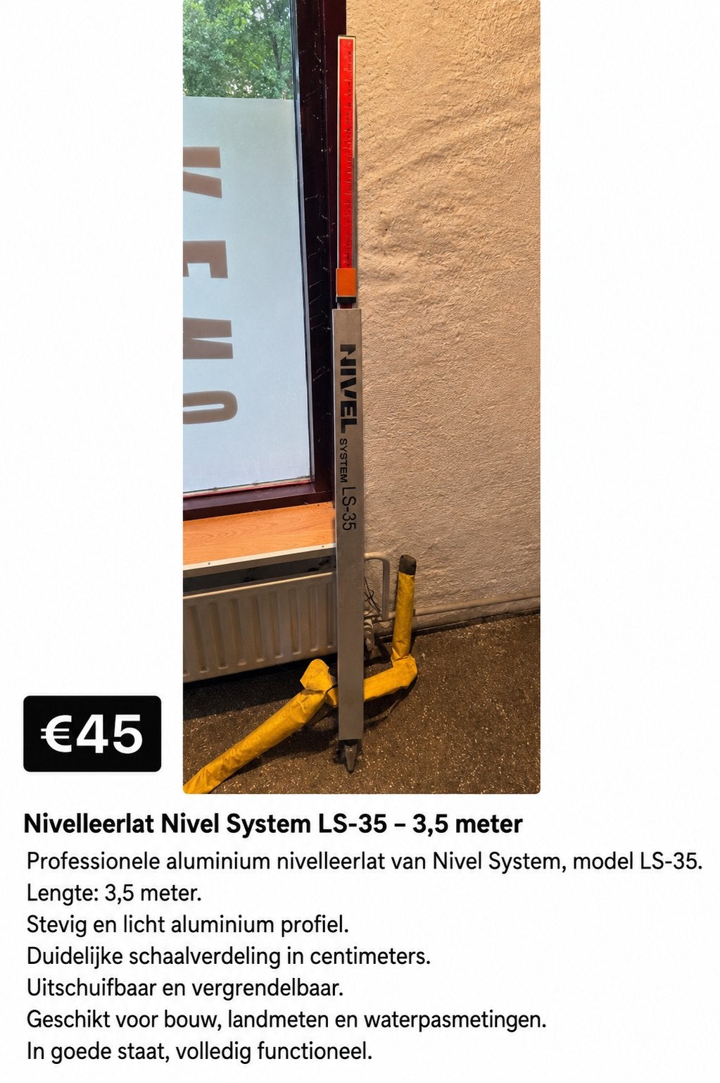 Foto 9 van Bouwgereedschap–Nivelleerlatten,statief,grondboren,zuignappe