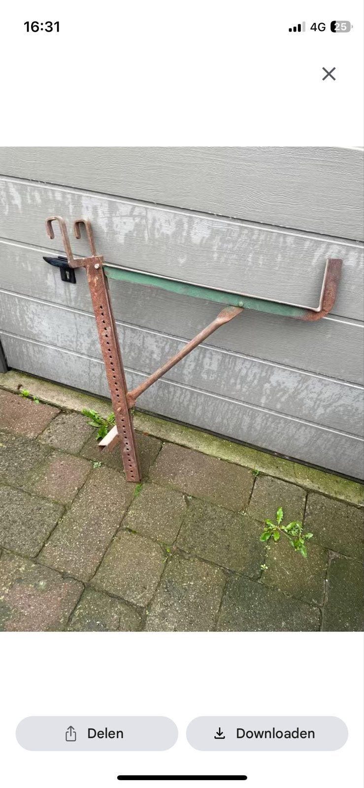 Ladderbeugel voor werkplatform - Verstelbaar, Ophalen of Verzenden, Gebruikt, Overige typen, Minder dan 2 meter