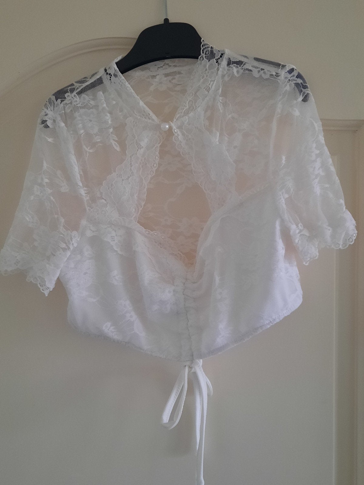 dirndl blouse maat 36 (s), Wit, Ophalen of Verzenden, Zo goed als nieuw, Maat 36 (S)