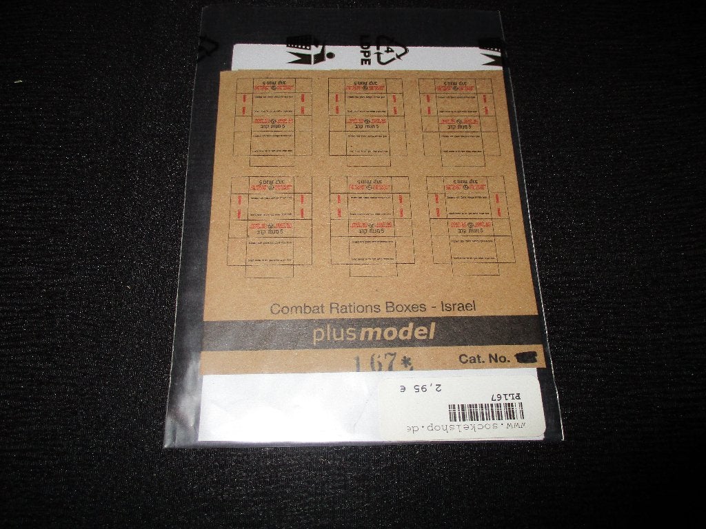 H-583,PLUS MODEL 1-35,NO,PL167,Combat Rations Boxes, Israel, Ophalen of Verzenden, Zo goed als nieuw, 1:35 tot 1:50