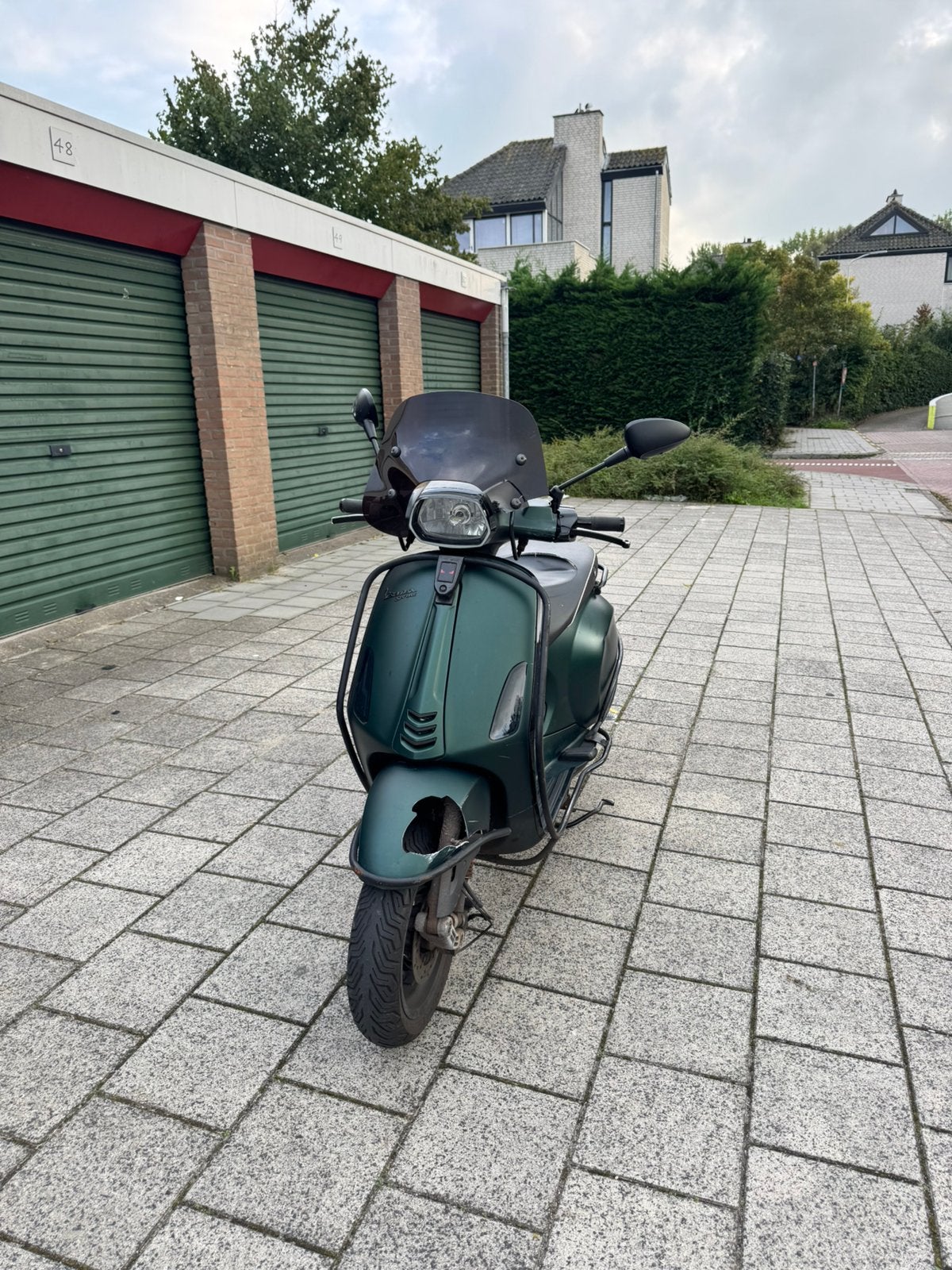 Cobra groen matte Vespa Sprint, Fietsen en Brommers, Ophalen, Gebruikt, Maximaal 45 km/u, Vespa S