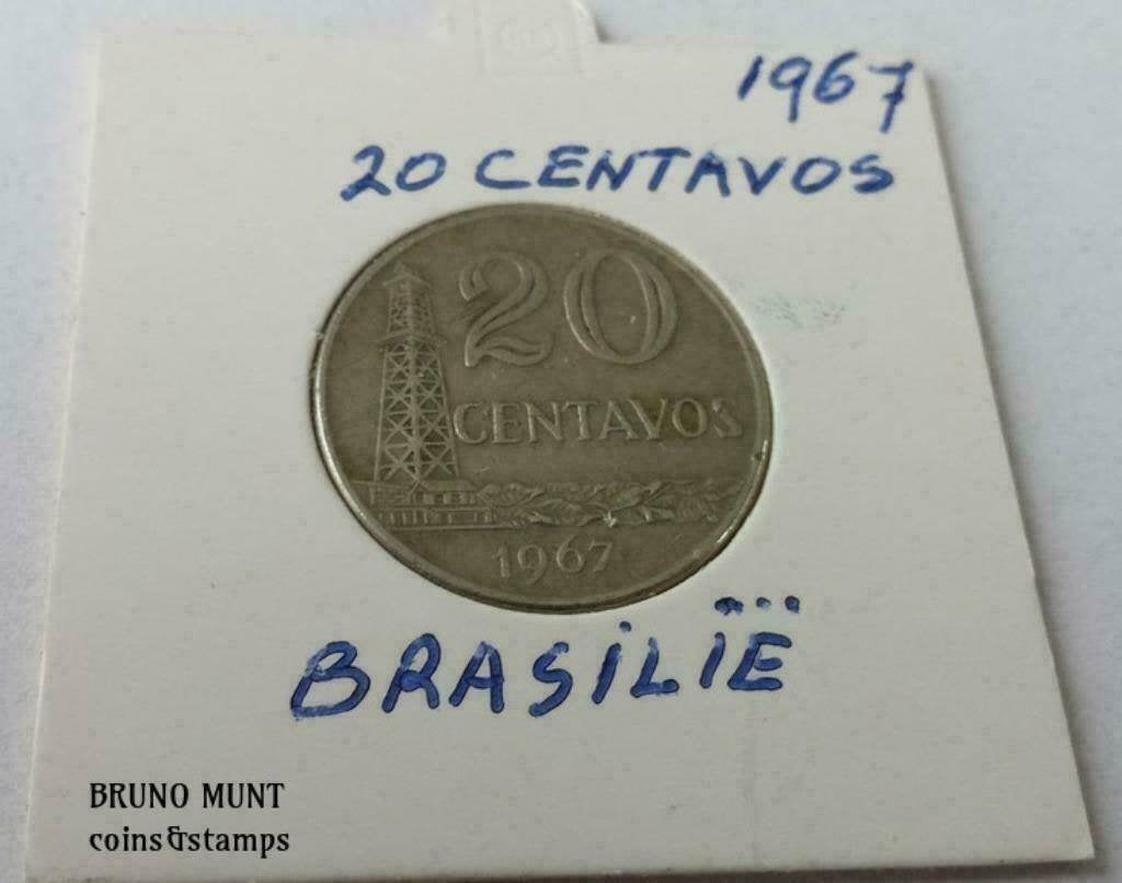 Brazilië 20 centavos - 1967, Verzenden, Zuid-Amerika, Setje