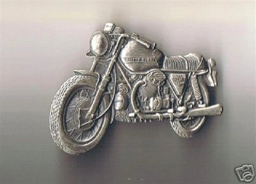 Moto Guzzi V7 Sport metal pin from Mandello NEW 1970s, Ophalen of Verzenden, Nieuw, Motoren