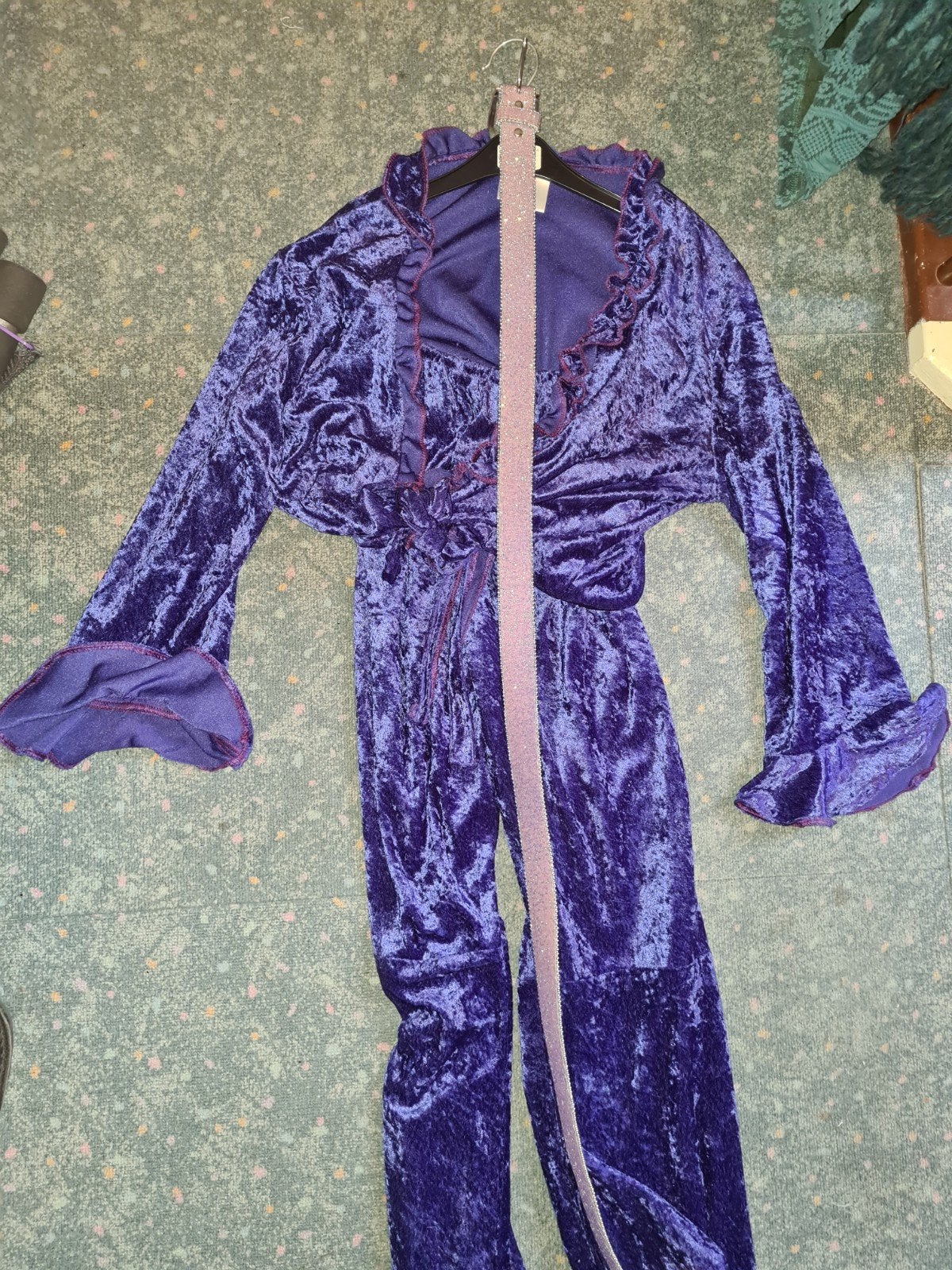 Flower Power Suit - Broek, Shirt & Ceintuur (XS/S), Kleding | Dames, Carnaval, Ophalen of Verzenden, Kleding, Maat 34 (XS) of kleiner