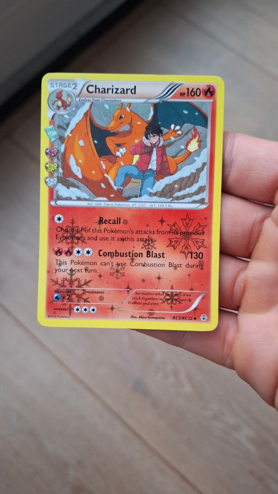 Pokémon Kaart Charizard RC5/RC32 Holo, Ophalen of Verzenden, Zo goed als nieuw, Losse kaart, Foil