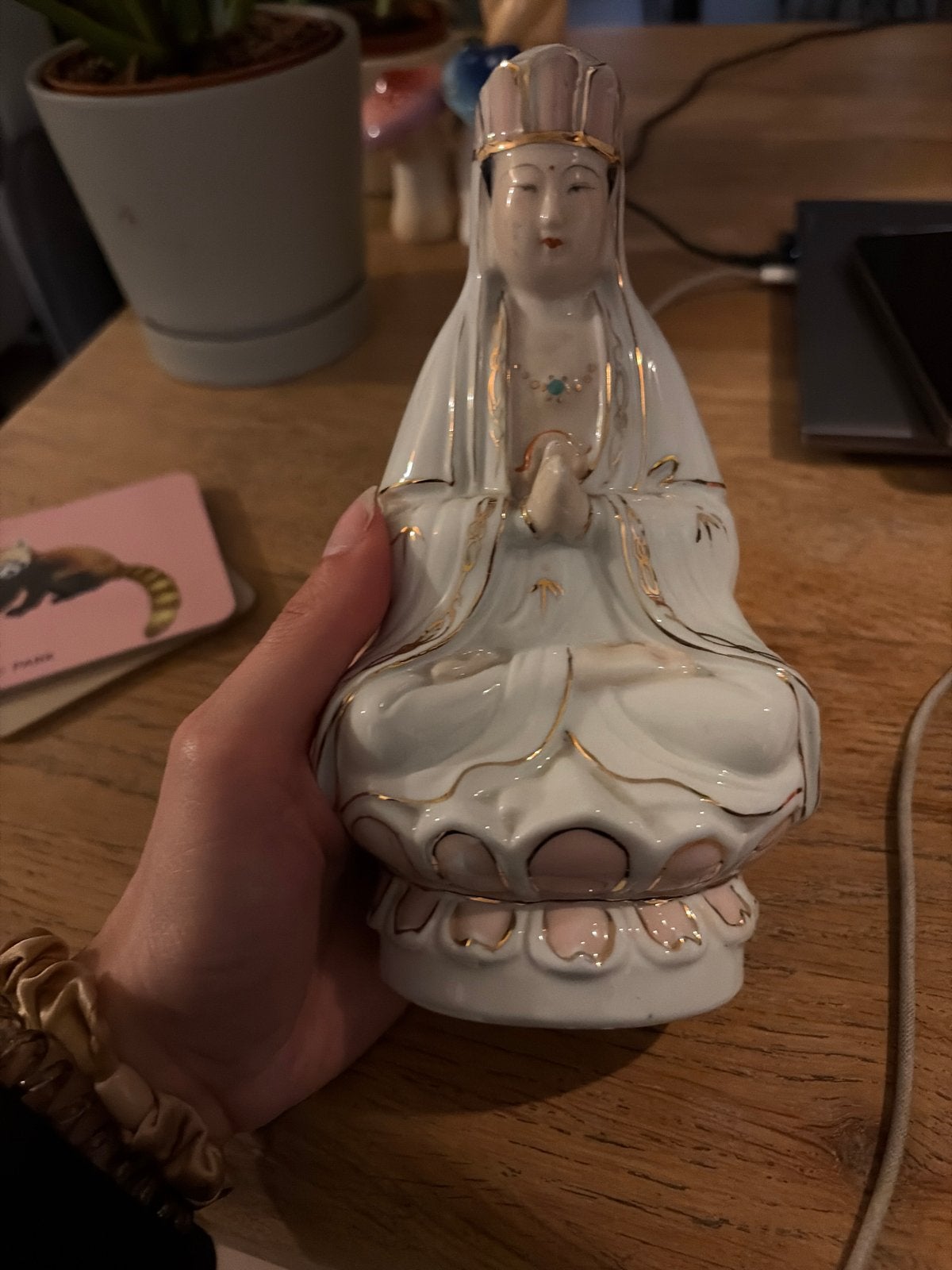 Chinees Porseleinen Kwan Yin Beeldje - Boeddha van Compassie, Ophalen
