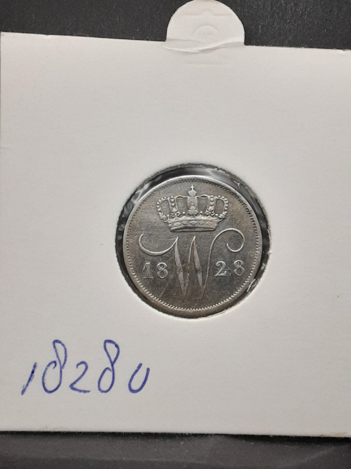 10 cent 1828 U koning Willem I, Verzenden, Zilver, 10 cent, Koning Willem I