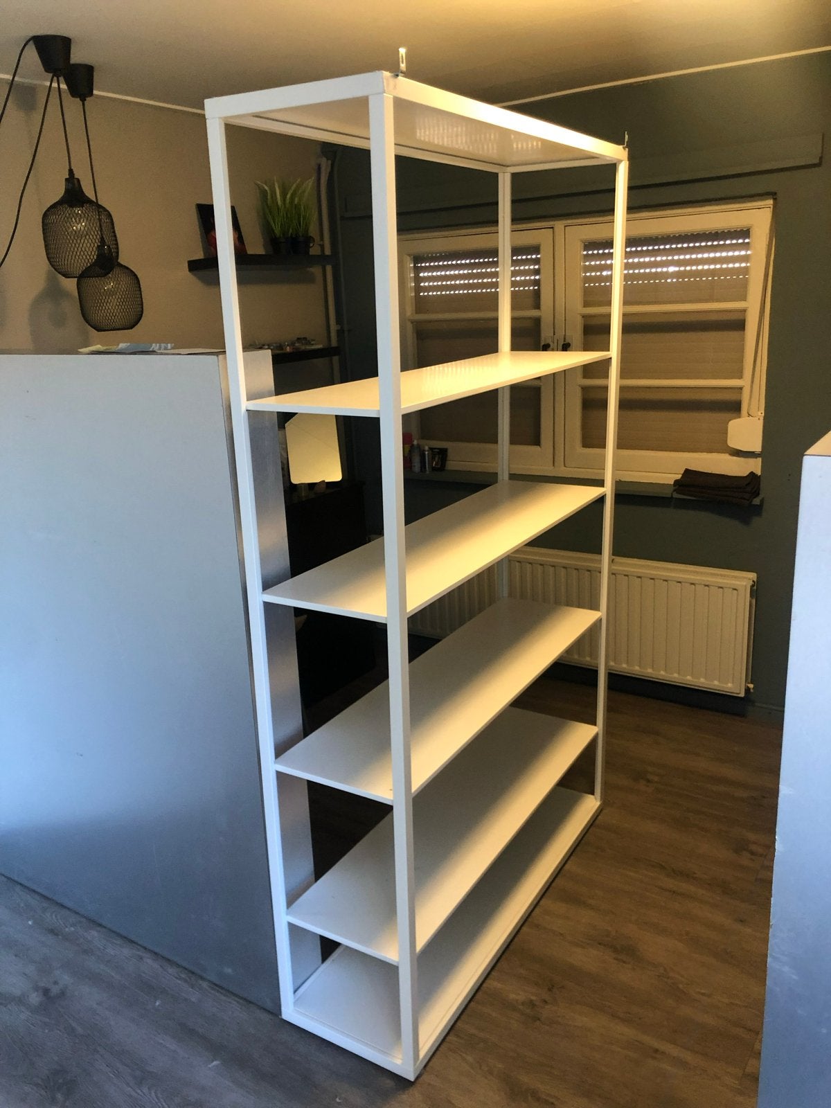 2 witte legkasten - Zo goed als nieuw, Ophalen, 200 cm of meer, 50 tot 100 cm, Zo goed als nieuw