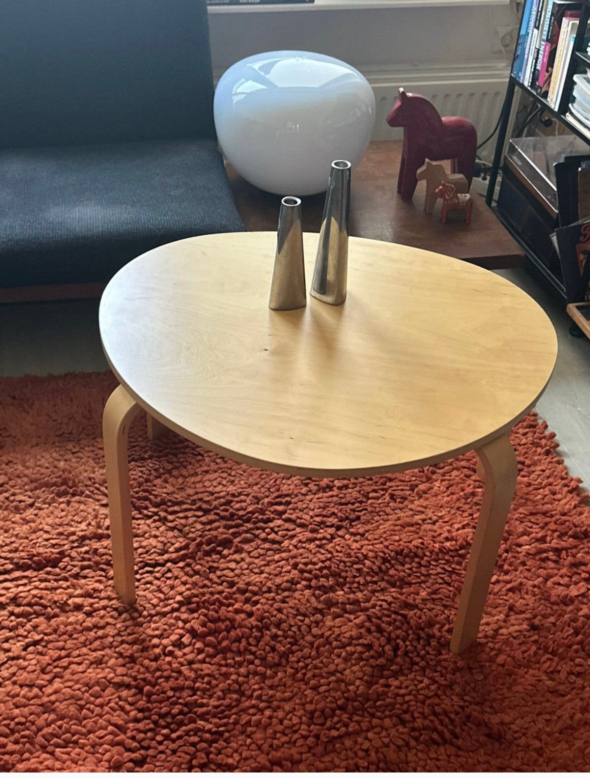 Ikea alvar aalto stijl salontafel vintage, Huis en Inrichting, 50 tot 100 cm, Ophalen of Verzenden, Zo goed als nieuw, 25 tot 50 cm