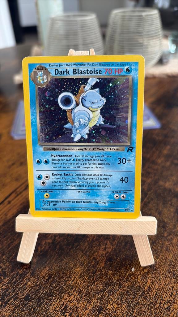 Dark blastoise R, Ophalen of Verzenden, Zo goed als nieuw