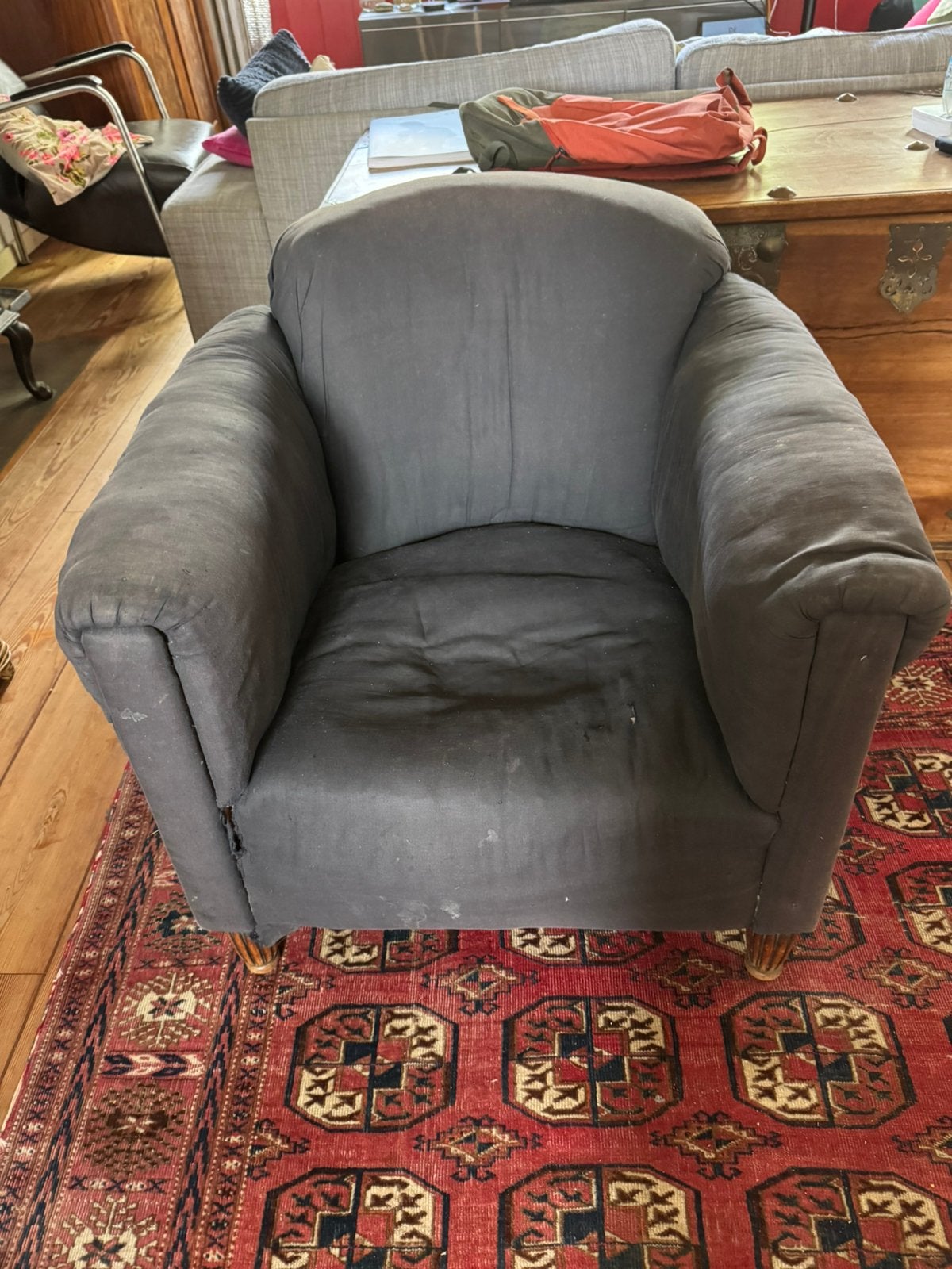 Fauteuil, victorian period- gratis, Ophalen of Verzenden