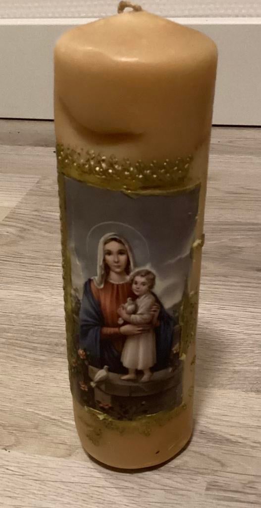Religieuze kaars…mooi !!!, Ophalen of Verzenden