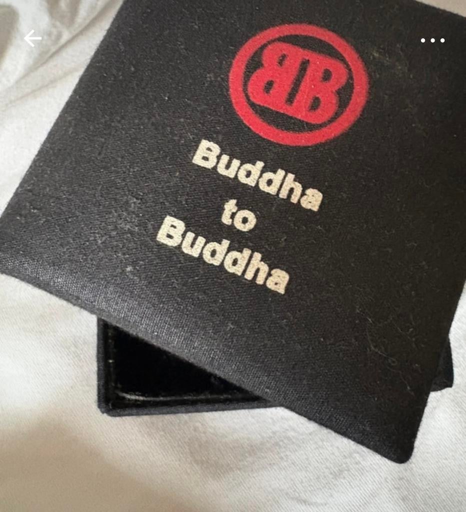 Buddha to Buddha brede Brede schakel armband, Ophalen of Verzenden, Gebruikt, Zilver