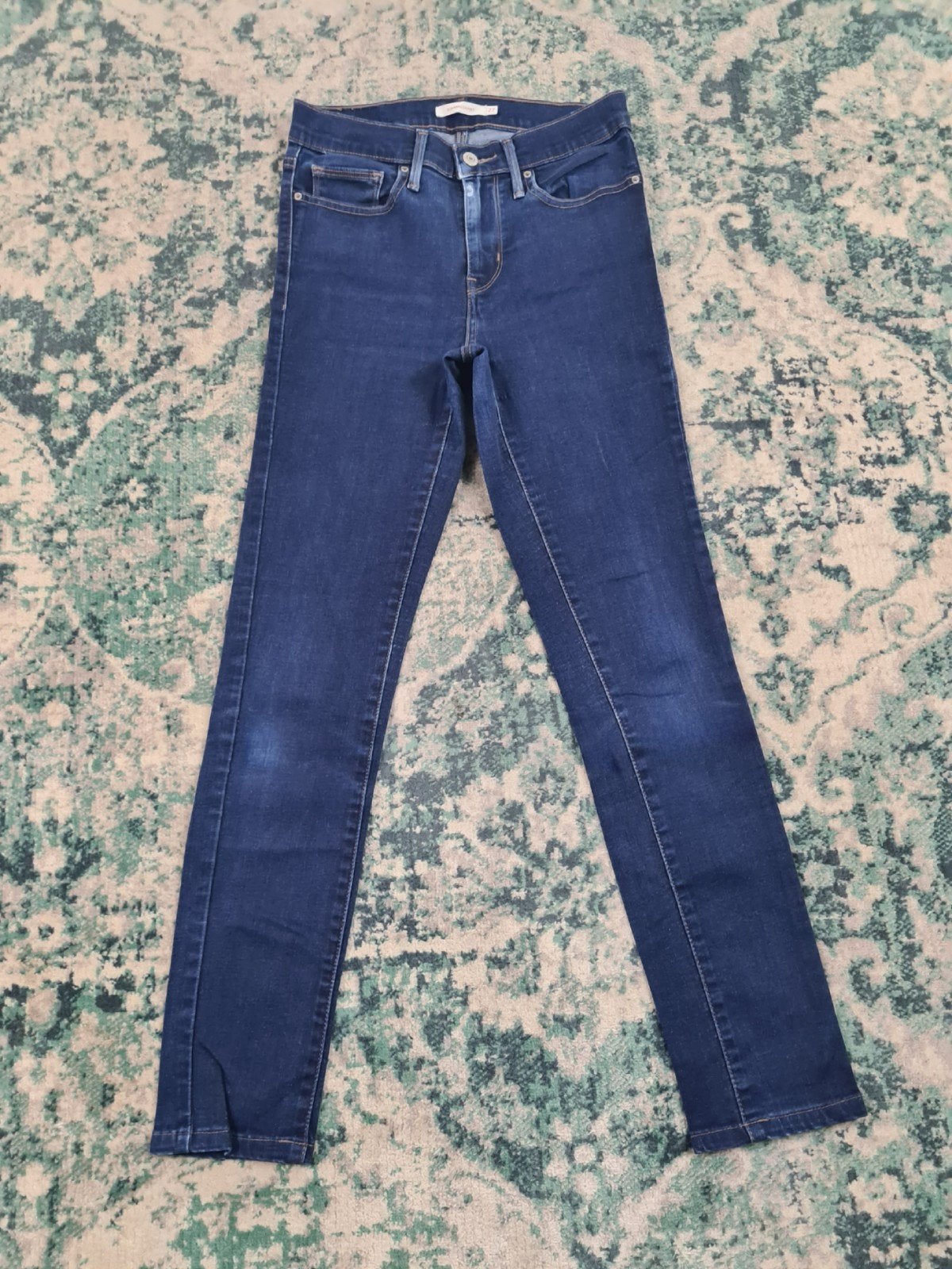 Levi's slimming skinny W27 L30 WMN Tulsi2730 Blauw Mid-rise, Blauw, Ophalen of Verzenden, Zo goed als nieuw, W27 (confectie 34) of kleiner