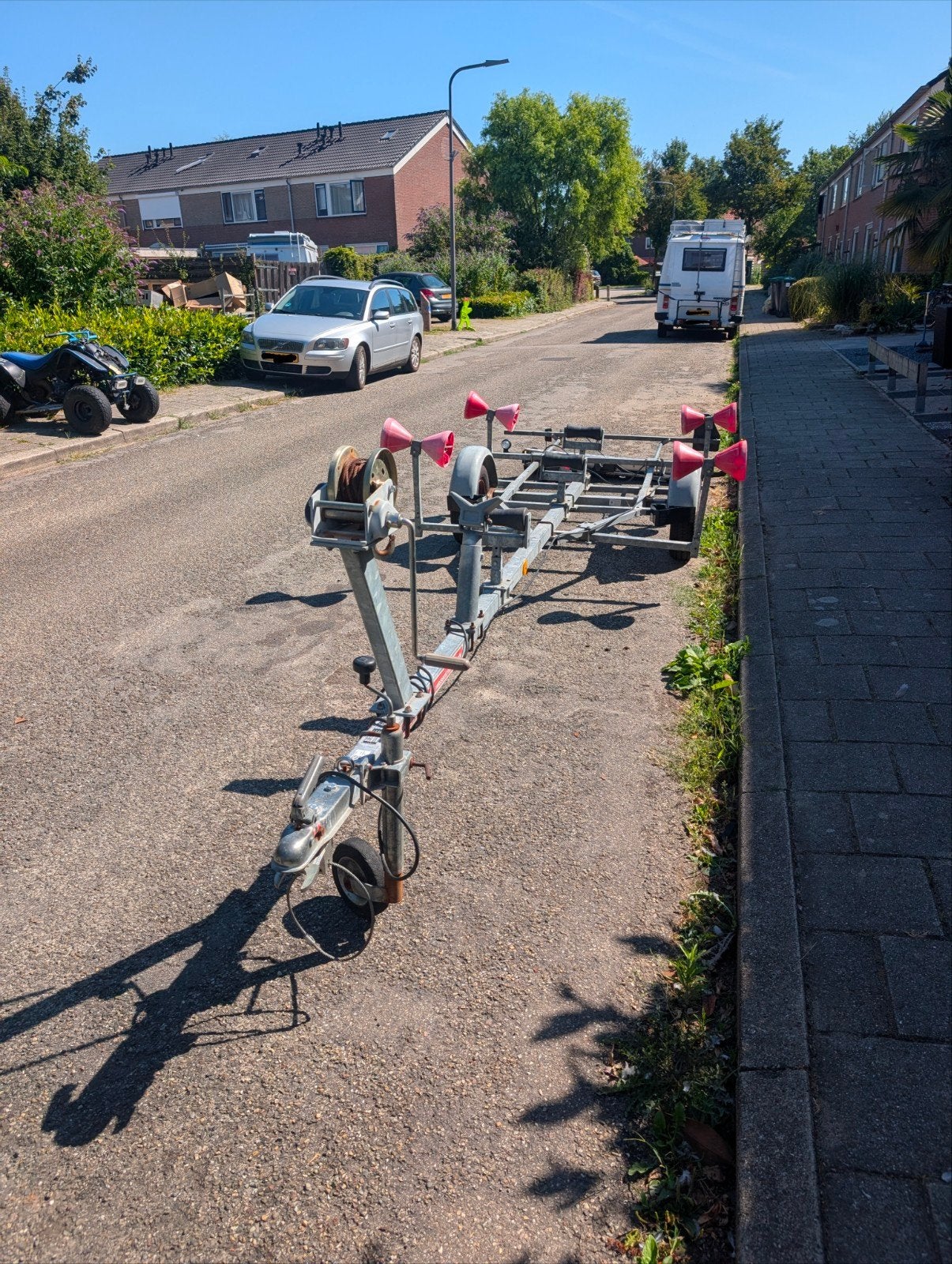 Heku Boottrailer 5m rubberboot 450kg, Watersport en Boten, Boottrailers, Gebruikt, Overige typen, Minder dan 6 meter, Ophalen