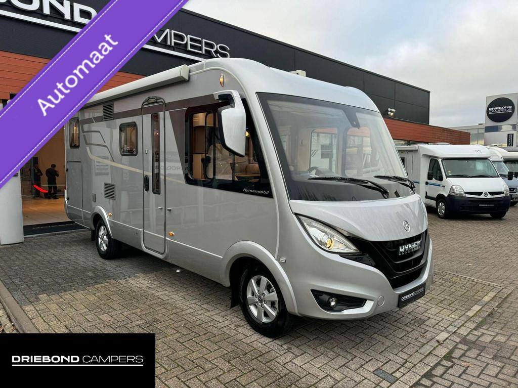 Hymer B580 MC Automaat Enkele Bedden Hefbed XXL Garage Silve, Caravans en Kamperen, Campers, Airbags, 7 tot 8 meter, Bedrijf, Diesel