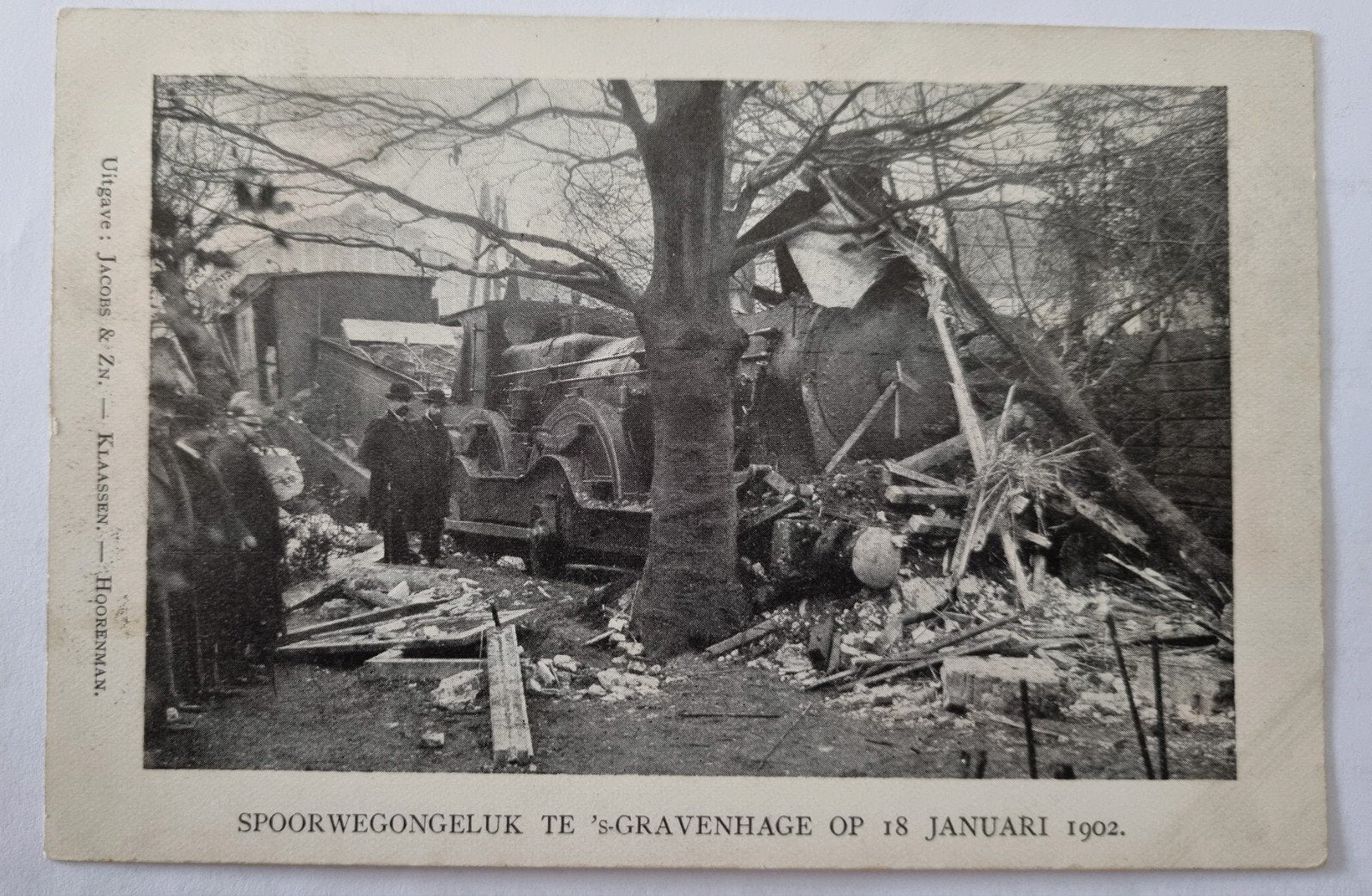 39)Spoorwegongeluk Den Haag 18 Januari 1902, Ophalen of Verzenden, Voor 1920, Ongelopen, Zuid-Holland