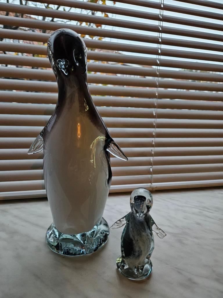 Glazen Pinguïn Beeldjes - Set van 2, Ophalen
