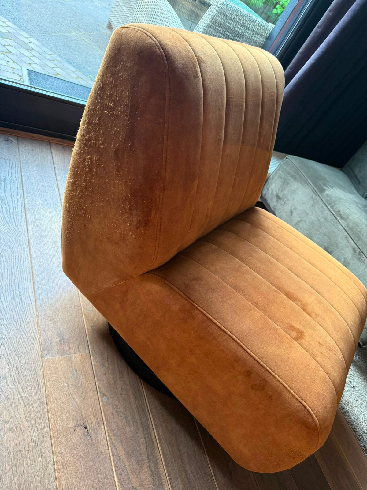 Cognac fauteuil, Huis en Inrichting, Ophalen, Gebruikt, 75 tot 100 cm, 50 tot 75 cm